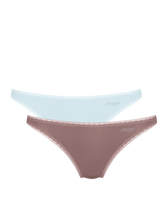 Sloggi Go H Mini Βαμβακερά Γυναικεία Slip 2Pack...