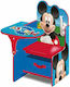 Mickey Mouse Kinderschreibtisch aus Holz Blau