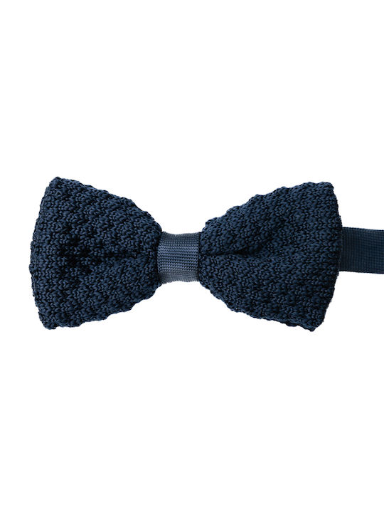 Men's Knitted Bow Tie Nino Venturi 23199 Blue