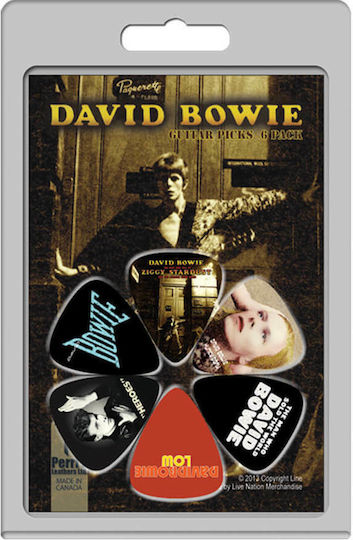 Perri's Πένες Κιθάρας David Bowie LP-DB1 Πάχους 1.5mm Σετ 6τμχ