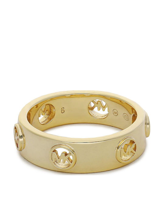 Michael Kors Damen Ring Ehering aus Silber Vergoldet