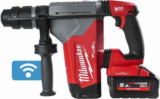 Milwaukee M18 FUEL ONEFHPX-552X Κρουστικό Σκαπτικό Πιστολέτο Μπαταρίας Brushless 18V 2x5.5Ah με Υποδοχή SDS Plus 4933478496
