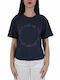 Emporio Armani Damen T-shirt Marineblau