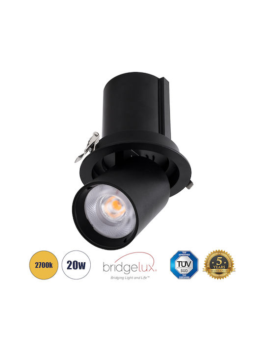 GloboStar Virgo-B Единично LED Топло бяло Спот ...