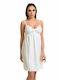 Miss Rosy Summer Bridal Women's Nightdress White