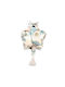 La Millou Handmade Crib Decorative Pillow with Music Light Blue 21x21cm Still Alive