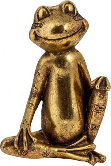 Zen Collection Decorative Frog Polyresin in Gold 10x6x14cm 1pcs