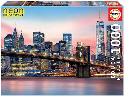 Puzzle Brooklyn Bridge Neon 2D 1000 Κομμάτια