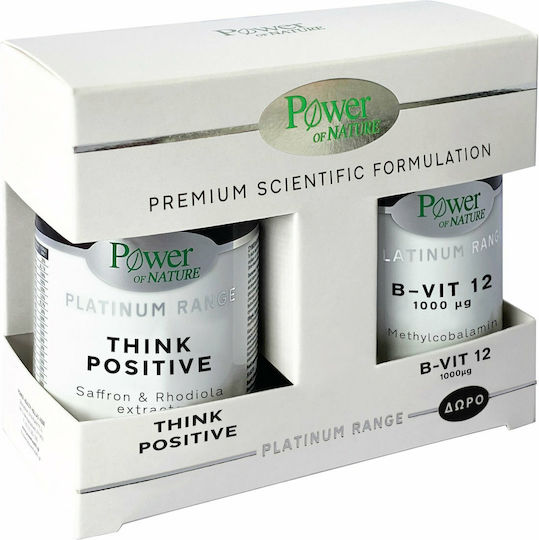 Power Of Nature Formulare Științifică Premium Gama Platinum Think Positive Supliment pentru Somn 20 Comprimate 30 Capsule
