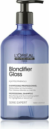 L'Oréal Professionnel Blondifier Gloss Shampoos Reconstruction/Nourishment & Hydration for All Hair Types 500ml