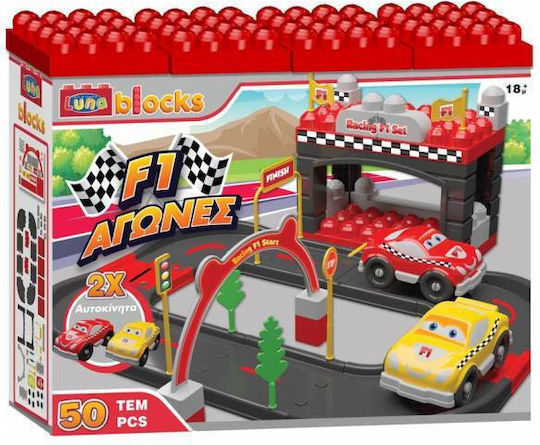 Luna Building Blocks Formula F1 For 1.5+ Years 50 Pieces