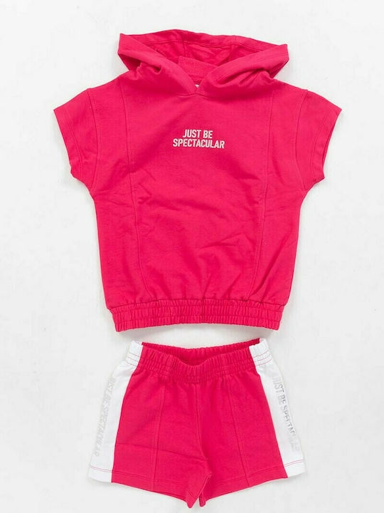 Trax Kids Set with Shorts Summer 2pcs Fuchsia