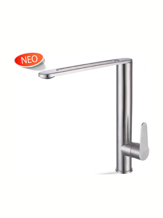Acquanet Acquanet Mystic Kitchen Faucet Counter Inox Silver