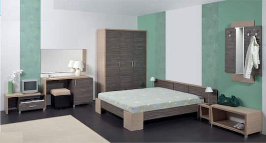 Genomax Schlafzimmermöbel-Set Rhodes 160x190cm 9 Stück