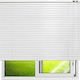 Tpster Aluminum Blind Λευκό 80x180cm