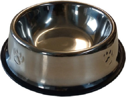 Pet Interest Metallischer Futternapf & Wasserschale für Hund & Katze 1lt in Silber Farbe