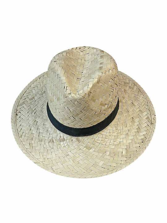 Summertiempo Ψάθινο Ανδρικό Καπέλο Μπεζ