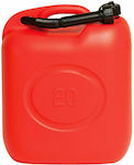 Δοχείο Καυσίμων Πλαστικό με Σωλήνα Επέκτασης 20lt Κόκκινο