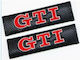 Μαξιλαράκια Ζώνης Αυτοκινήτου Carbon Gti Μαύρα 2τμχ