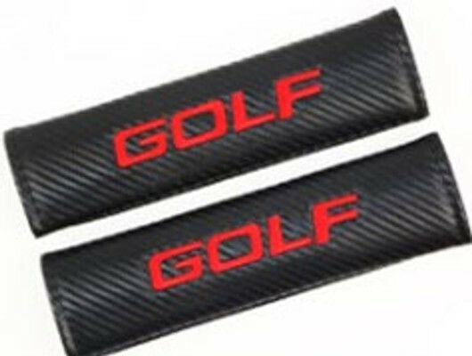 Μαξιλαράκια Ζώνης Αυτοκινήτου Carbon Golf Μαύρα 2τμχ