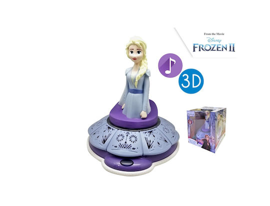 Disney LED Детско Декоративно Осветление Frozen Elsa Син 24x24см