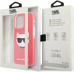 Karl Lagerfeld Choupette Head Φούξια (iPhone 13 Pro Max)