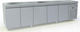 Dominox Επαγγελματικός Πάγκος Κατάψυξης 700lt με 5 Πόρτες Π275 x Β60 x Υ86εκ.