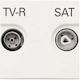 Abb N2251.8 BL TV, Satellite, and Radio Antenna Socket Aerial in White color 702592