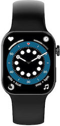 TK700 44mm Smartwatch mit Pulsmesser (Schwarz)