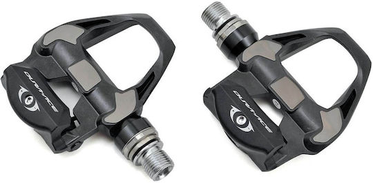 Shimano Dura Ace PD-R9100 Πετάλια Ποδηλάτου Κουμπωτά Μαύρα 4mm Axle Carbon SPD SL