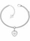 Guess Fine Heart Γυναικείο Βραχιόλι Αλυσίδα με σχέδιο Καρδιά από Ατσάλι