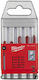 Milwaukee Set of 5 Drills Carbide for Glass, Tiles and Masonry