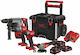 Milwaukee FPP4A2-553P Set Angle Wheel & Drill Driver & Impact Screwdriver & Excavator Brushless 18V with 3 Batteries 5.5Ah and Case