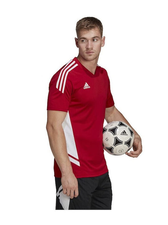 Adidas Condivo 22 Αθλητικό Ανδρικό T-shirt Κόκκινο με Λογότυπο