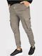 Ανδρικό Παντελόνι Cargo Ελαστικό Slim Fit Γκρι