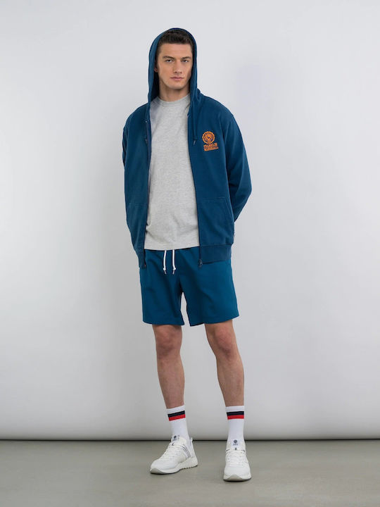 Franklin & Marshall Ζακέτα με Κουκούλα Navy Μπλε