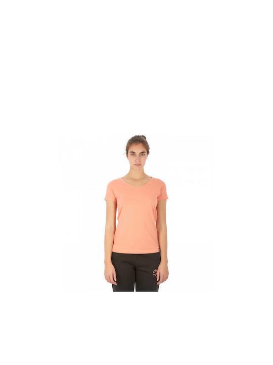 Admiral Seker Damen T-shirt mit V-Ausschnitt Orange