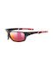 Uvex Sportstyle 232 P Sonnenbrillen mit Schwarz Rahmen und Rot Polarisiert Linse S5330022330