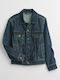 Kids' Denim Jacket Short Blue