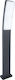 Lutec Kira Outdoor Floor Lamp Small Post 18W with Natural White Light IP54 Gray