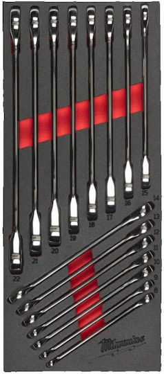 Milwaukee German Polygon Set with Size from 8mm to 22mm Max Bite 15pcs