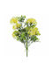 Marhome Μπουκέτο από Τεχνητά Φυτά Πασχαλιά Κίτρινο 35cm