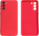 ObaStyle Liquid Velvet Back Cover Silicone Red (Galaxy S22+)