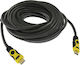Andowl HDMI 2.0 Premium High Speed 4K 60Hz HDR Cable HDMI male - HDMI male 15m Μαύρο