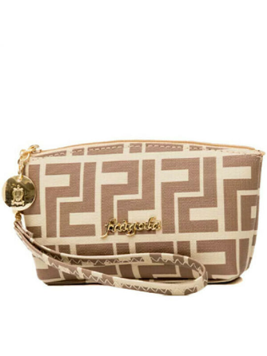 Fragola Toiletry Bag Beige Print 16cm