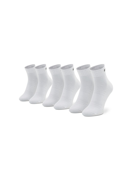 Skechers Αθλητικές Κάλτσες Λευκές 3 Ζεύγη