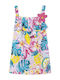 Tuc Tuc Kids Dress Floral Sleeveless Multicolour