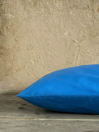 Nima Unicolors Σετ Μαξιλαροθήκες Sea Blue 52x72εκ.
