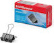 ErichKrause Metallic Clips 15mm Black 12pcs