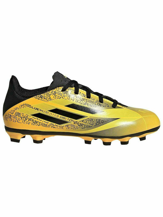 Adidas Παιδικά Ποδοσφαιρικά Παπούτσια Speedflow Messi με Τάπες Gold / Core Black / Bright Yellow GW7426 | Skroutz.gr